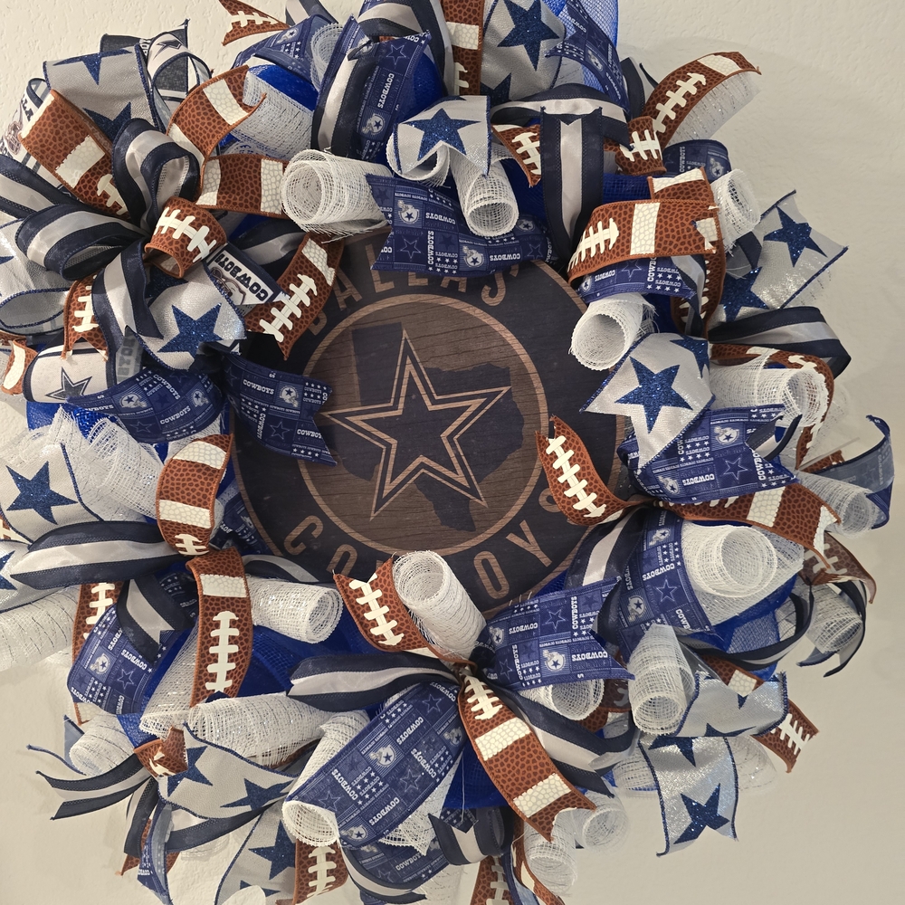 Dallas Cowboys Themed Wreath